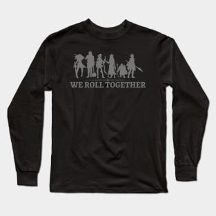 "We Roll Together" DnD Party Dungeon Print Long Sleeve T-Shirt